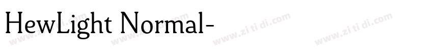 HewLight Normal字体转换